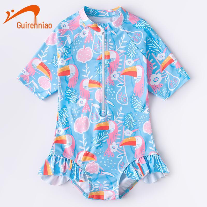 

Guirenniao Милый быстросохнущий цельный купальник принцессы для девочек-малышек Size 8 (Height 90-100cm)