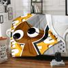 1pc Blanket Sprunki9 Print Design, Lightweight Blanket for Sofa, Bed- Soft &Warm, Gift for All Seasons Like Christmas, Halloween