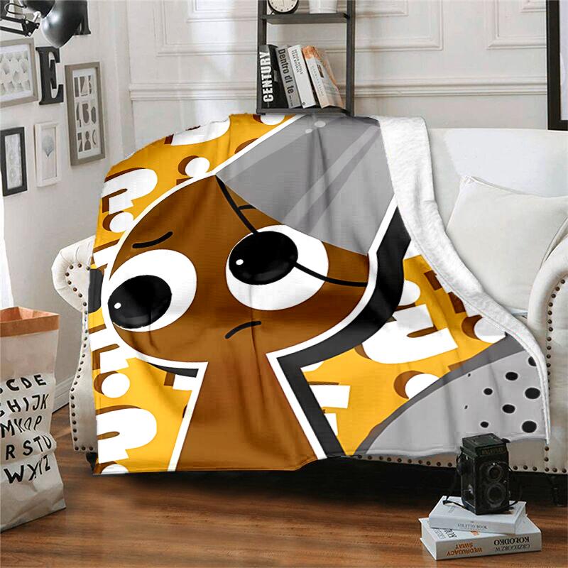 1pc Blanket Sprunki9 Print Design, Lightweight Blanket for Sofa, Bed- Soft &Warm, Gift for All Seasons Like Christmas, Halloween