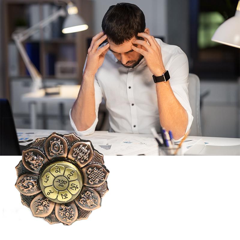 Lotus Flower Fidget Spinner Metal Hand Spinner for Autism Rotation Anti Stress Toys Fidget Toys Kids Children Gifts