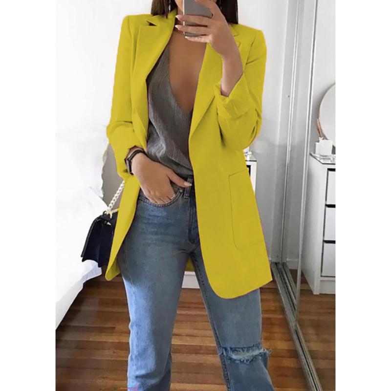 Blazers Coats for Women Elegant Casual Clothing Autumn Winter Shoulder Pads Business Suit Vintage Ladies Jackets Fashion