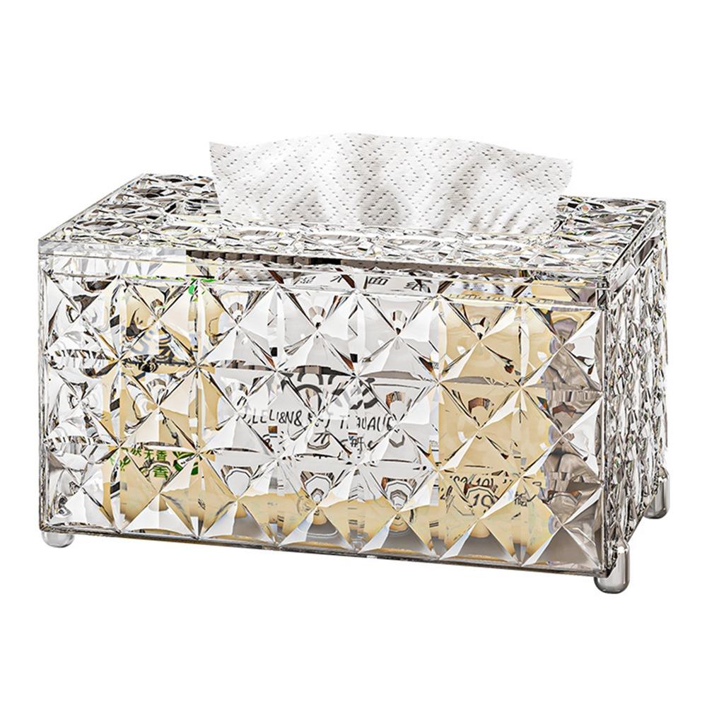 

Automatic Lift Paper Towel Case Minimalist Light Luxury Napkin Box Tissue Storage Box Kitchen прозрачный белый