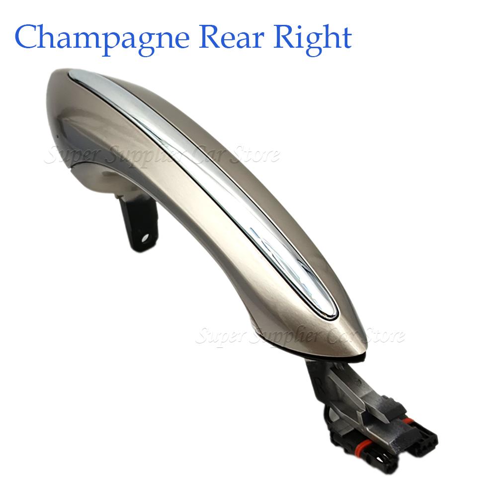 For BMW F01 F03 F04 F07 F10 F06 F11 Front / Rear Left / Right Pearl White Door Handle Keyless Go 51217231932 51217231933