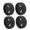 4pcs RC Tires Wheels Rims Sets 12mm Hex Wheels Rims Rubber Tires Width 26mm for 110 RC Racing Car