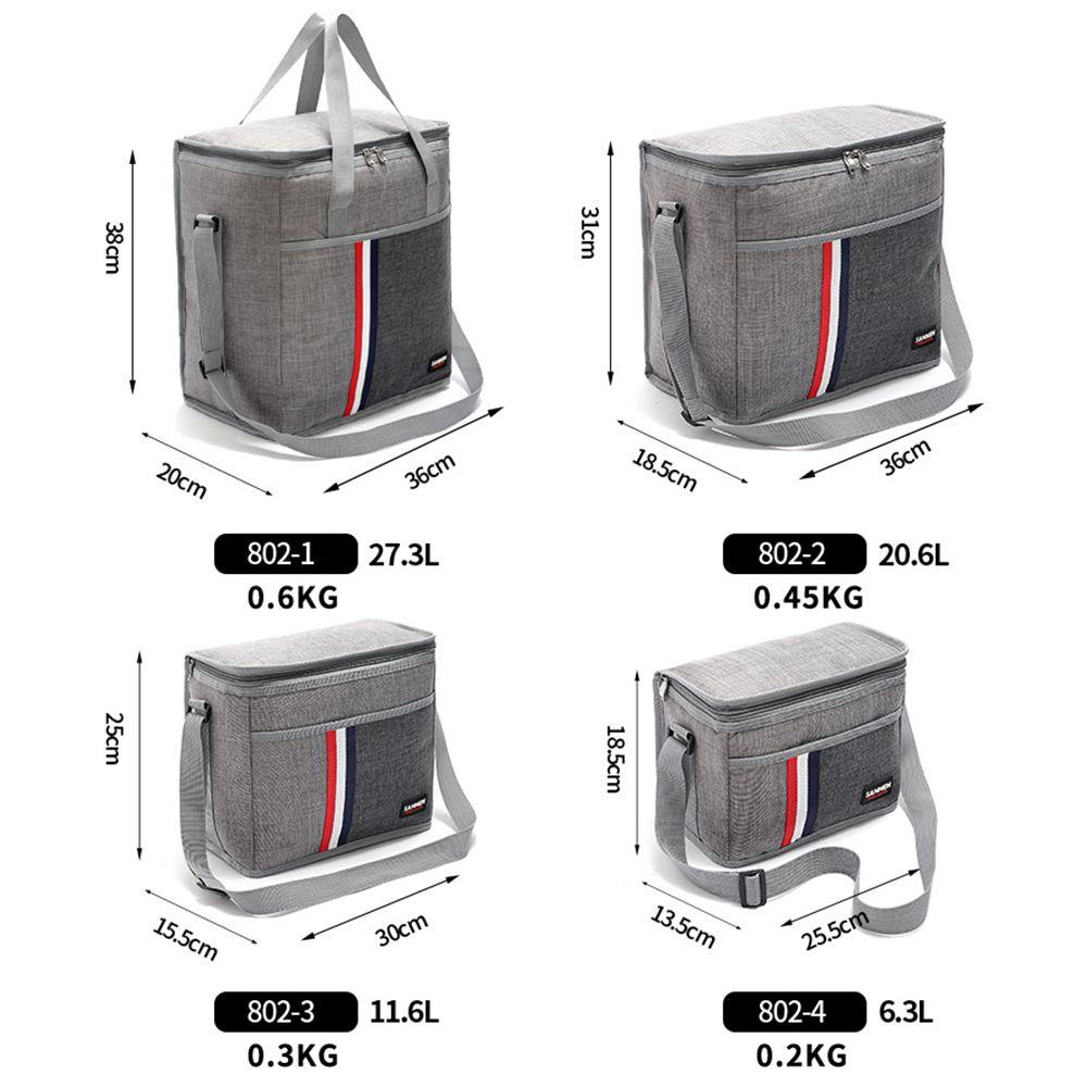 Film Inside Oxford Cloth Thermal Insulated Lunch Bags Food Storage Box Picnic Bag Cooler Bag