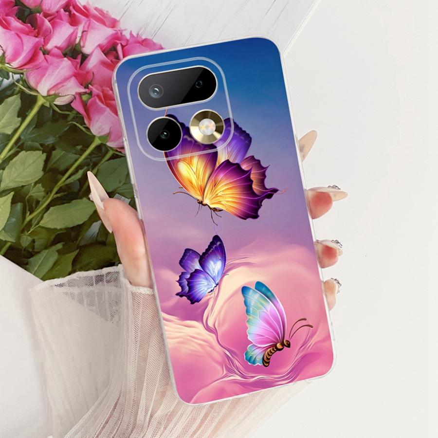 For Realme 16 Pro Case Flowers Butterfly Painted Cover Soft Silicone Casing For Realme16 16Pro 16 Pro+ Plus Phone Case