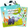 Jelly Sticker Book Early Education Focus Cultivation Fun Zoo Sticker Book Puzzle Cultivation Scene DIY Sticker