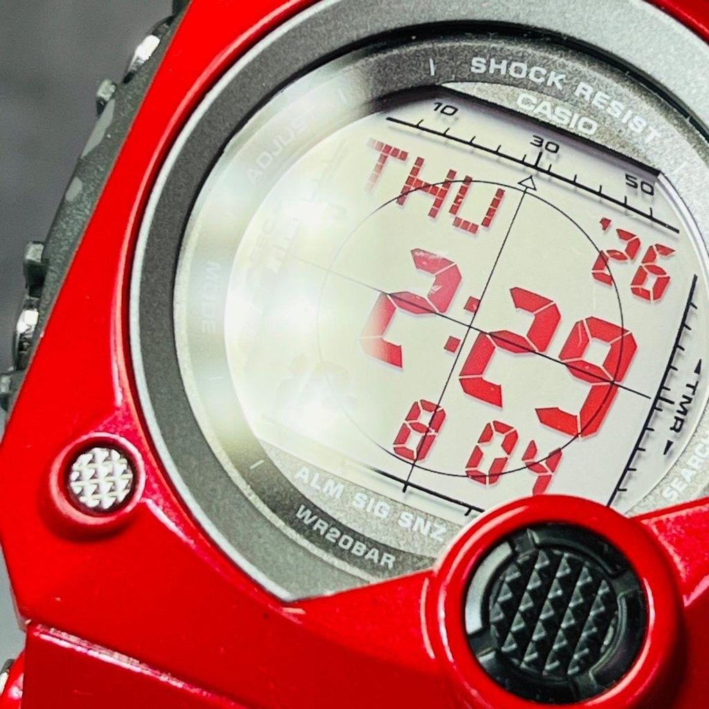 Used Rare Color CASIO G-SHOCK G-8000F C3 Series Red Digital Sniper Watch