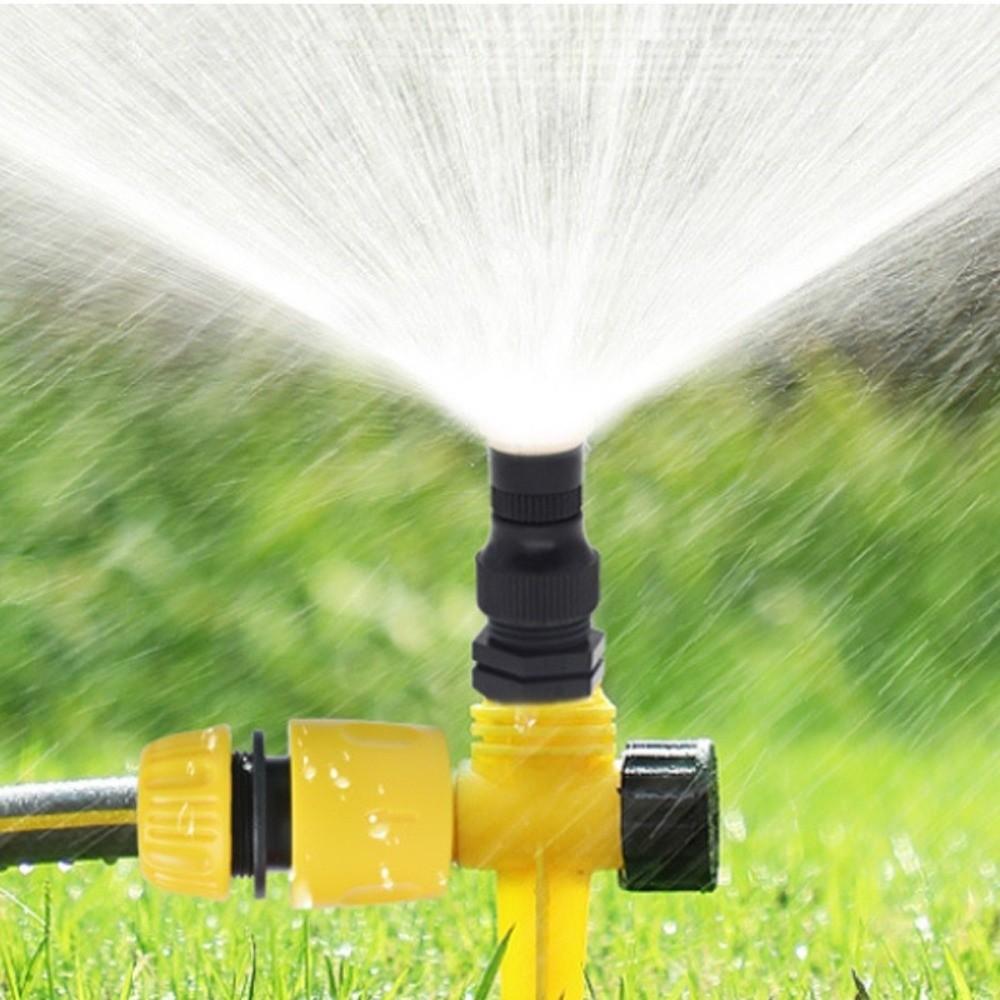 3Pcs 360° Rotation Automatic Lawn Sprinkler Corrosion Resistant Buried Plug Garden Nozzle Large Area Coverage Watering System