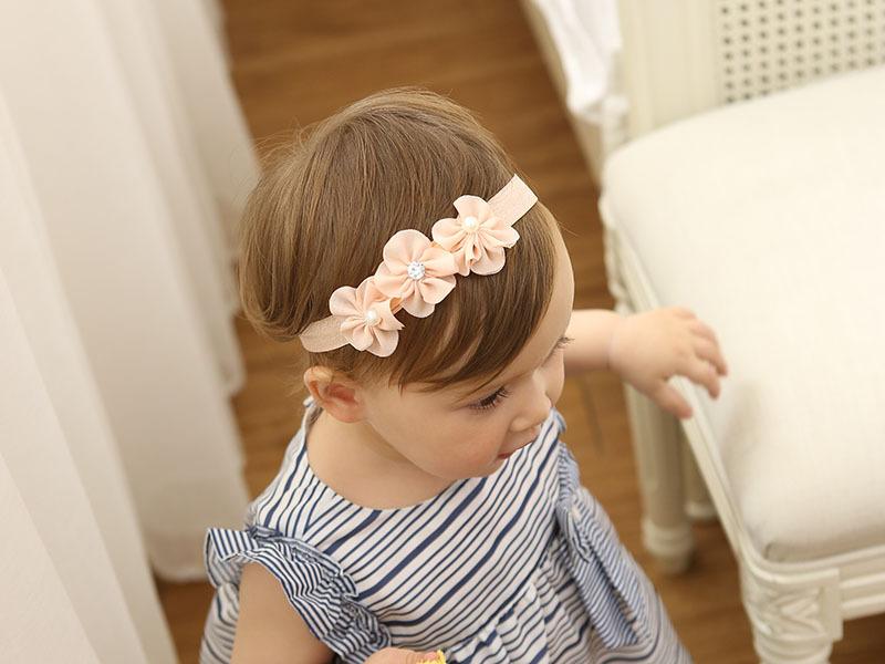 Kawaii Flower Headband Rabbit Ears Turban Headband Baby Girls Kids Hair Bows Head Bands Accessories for Children Headdress