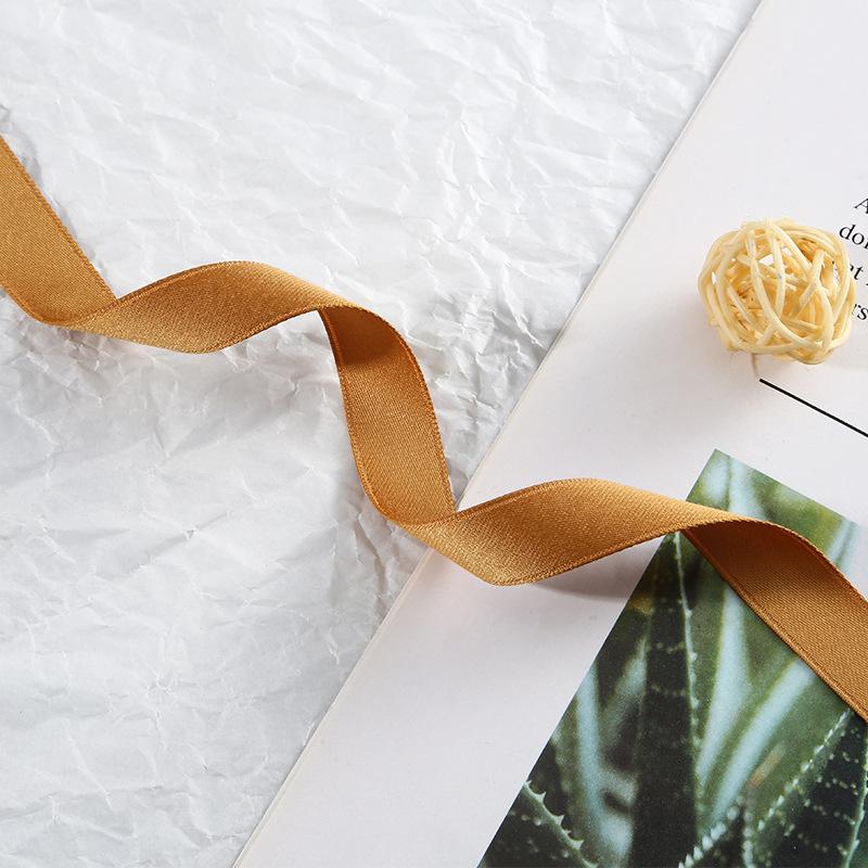 Double-Sided Matte Webbing Thickened Polyester-Cotton Jewelry Trophy Decorative Accessories Bow Colored Ribbon