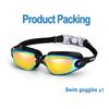 New Silicone Swimming Goggles Men Women Electroplating Colorful Adjustable Professional Swimming Glasses Waterproof Anti-UV