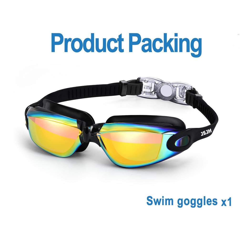 New Silicone Swimming Goggles Men Women Electroplating Colorful Adjustable Professional Swimming Glasses Waterproof Anti-UV