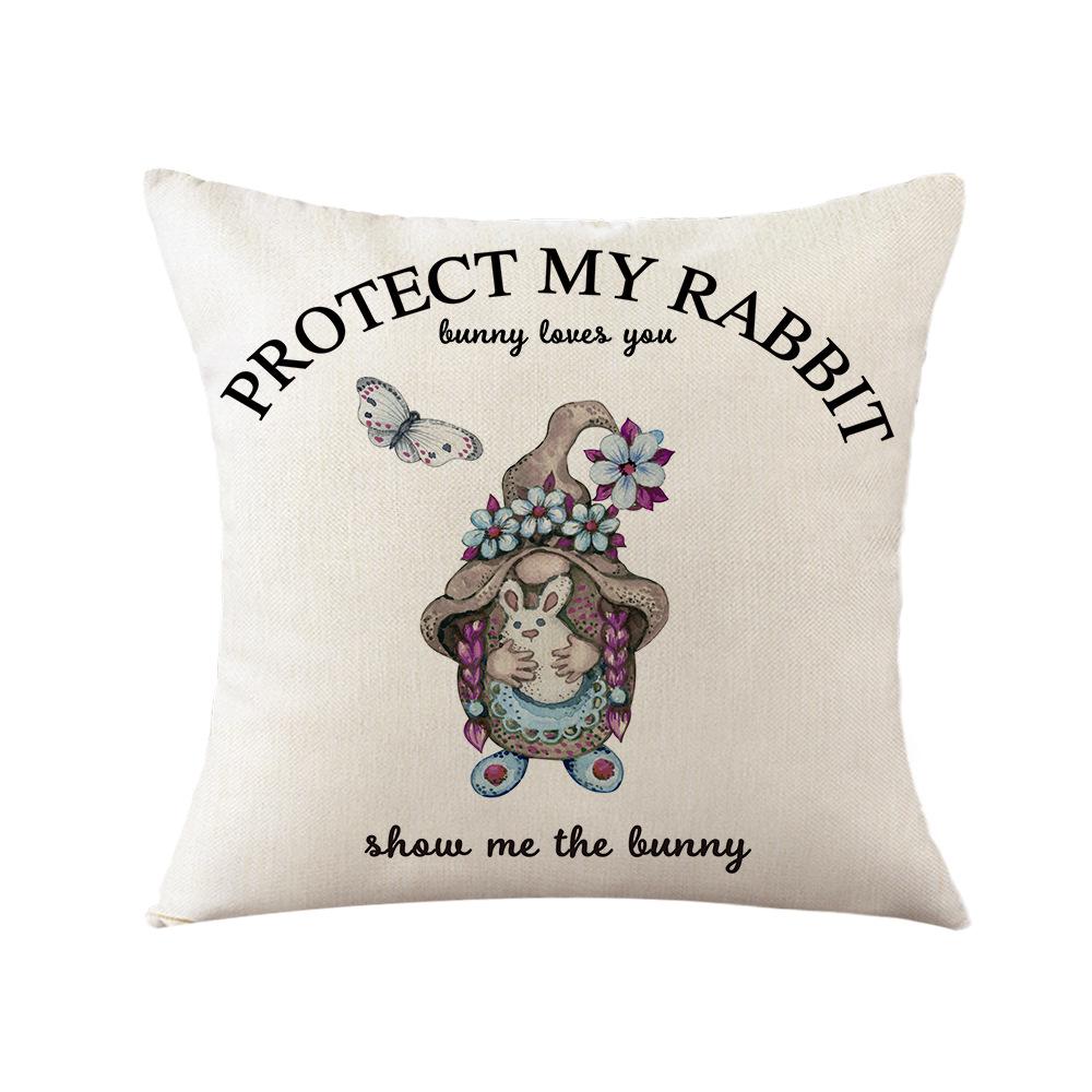 

Spring Pillow Car Rabbit Pillow Case New Pillow Cushion Sofa Pillow Pillow Case 45 * 45Cm (excluding pillow core)