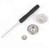 10PCS/Pack 17mm Jeans Waist Buttons Adjustable Nail Free Waist Extenders Buttons Detachable Clothing Buckle with Screwdriver