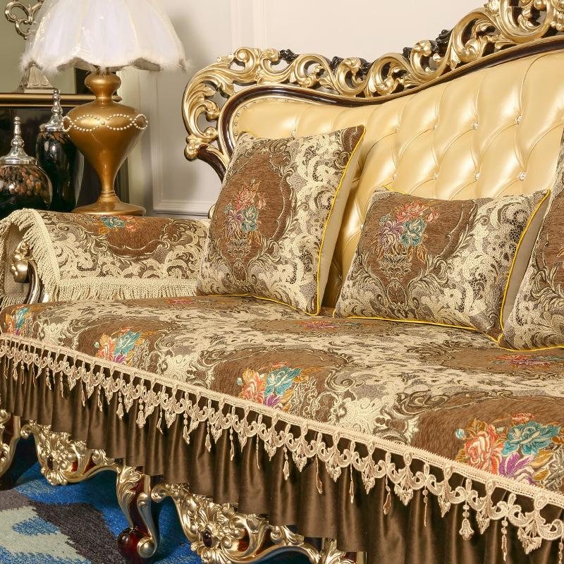 

Нескользящая легкая роскошная всесезонная универсальная диванная подушка, летняя тканевая с полным покрытием, современная роскошная диванная подушка в стиле ретро 70x70cm