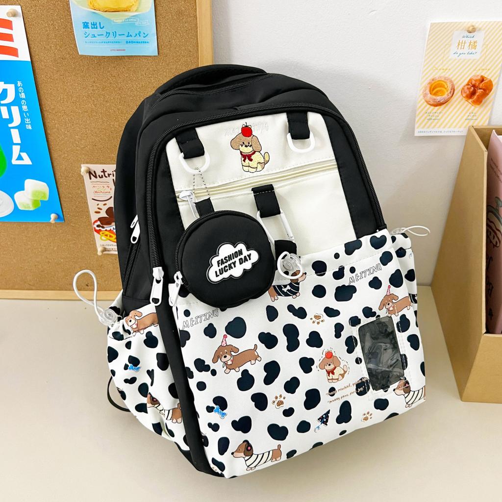 Schoolbag New Lightweight High-value Schoolbag Cute Backpack Primary School High School Students Large Capacity Versatile Backpack