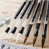 Tap Water Storage Brush Pen: Automatic Ink Absorption, Soft Wolf & White Cloud Goat Hair Tips, Medium & Small Sizes for Calligraphy.