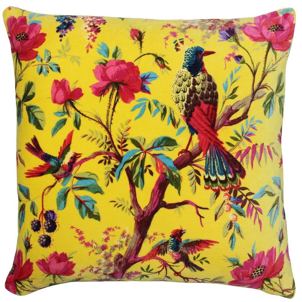 Riva Home Husă de pernă pătrată cu model floral Birds of Paradise