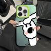 Serious little white dog for iPhone15 mobile phone case Apple 13PROMAX colored silver 11 hard girl 14 cute 78