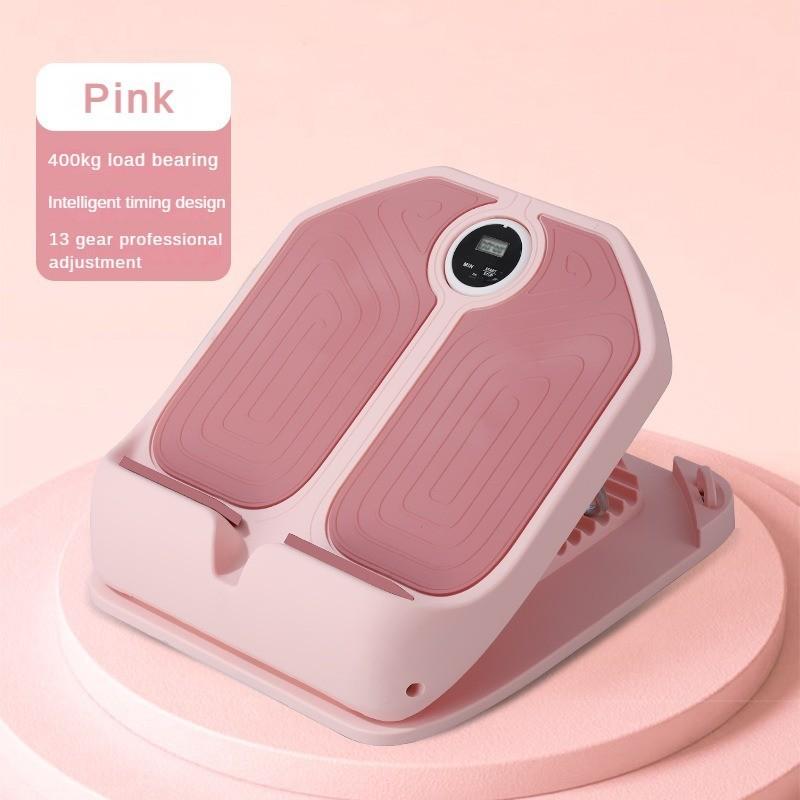 Pink/Green Multifunctional Stable Support Tensile Plate Digital Display Anti Slip Calf Stretcher Fitness Leg Press Assistive Equipment