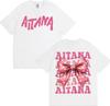 Sängerin Aitana Cuarto Azul Schmetterling Grafik T-Shirt Herren Damen Harajuku Ästhetik Streetwear T-Shirts Baumwolle Lässig Locker T-Shirt