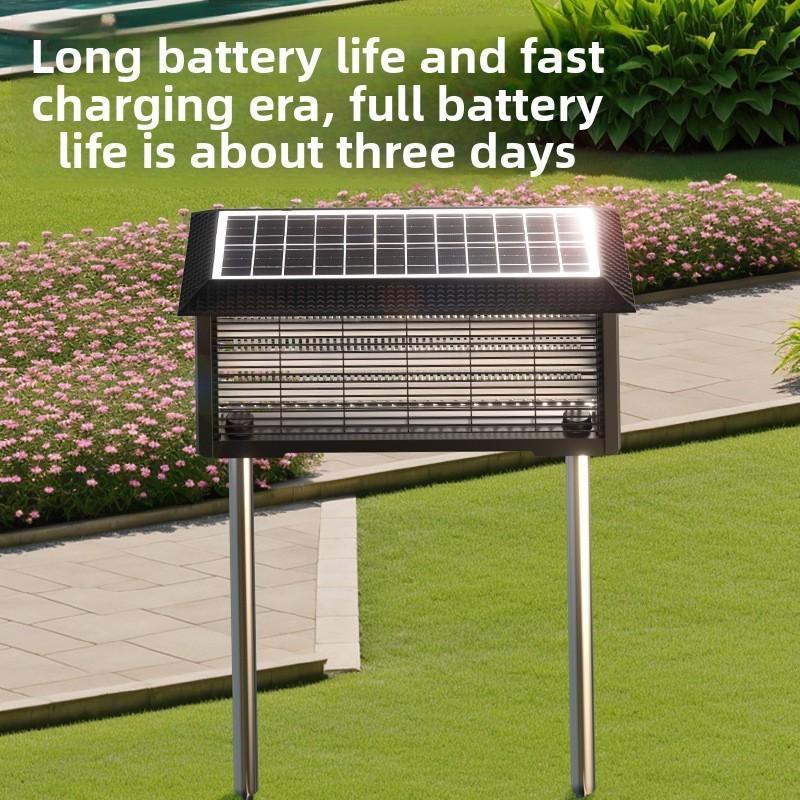 Outdoor Automatic Anti-Mosquito Lamp Waterproof Solar Mosquito Killer Light Courtyard Farm Large Insect Killer Artifact