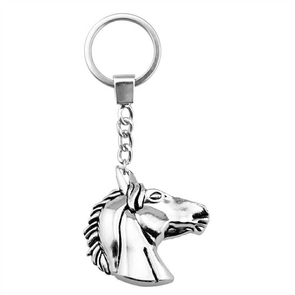 Pendentifs Porte-clés Éléphant Amoureux des Animaux Bijoux en Métal Artisanat Anneau 30mm