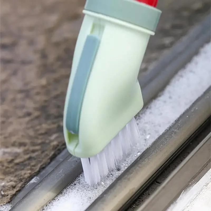 Creative Multi-purpose Cleaning Brush Can Be Connected Mineral Water Bottle Wet Dual-use Cleaning Brush Household Gap Brush
