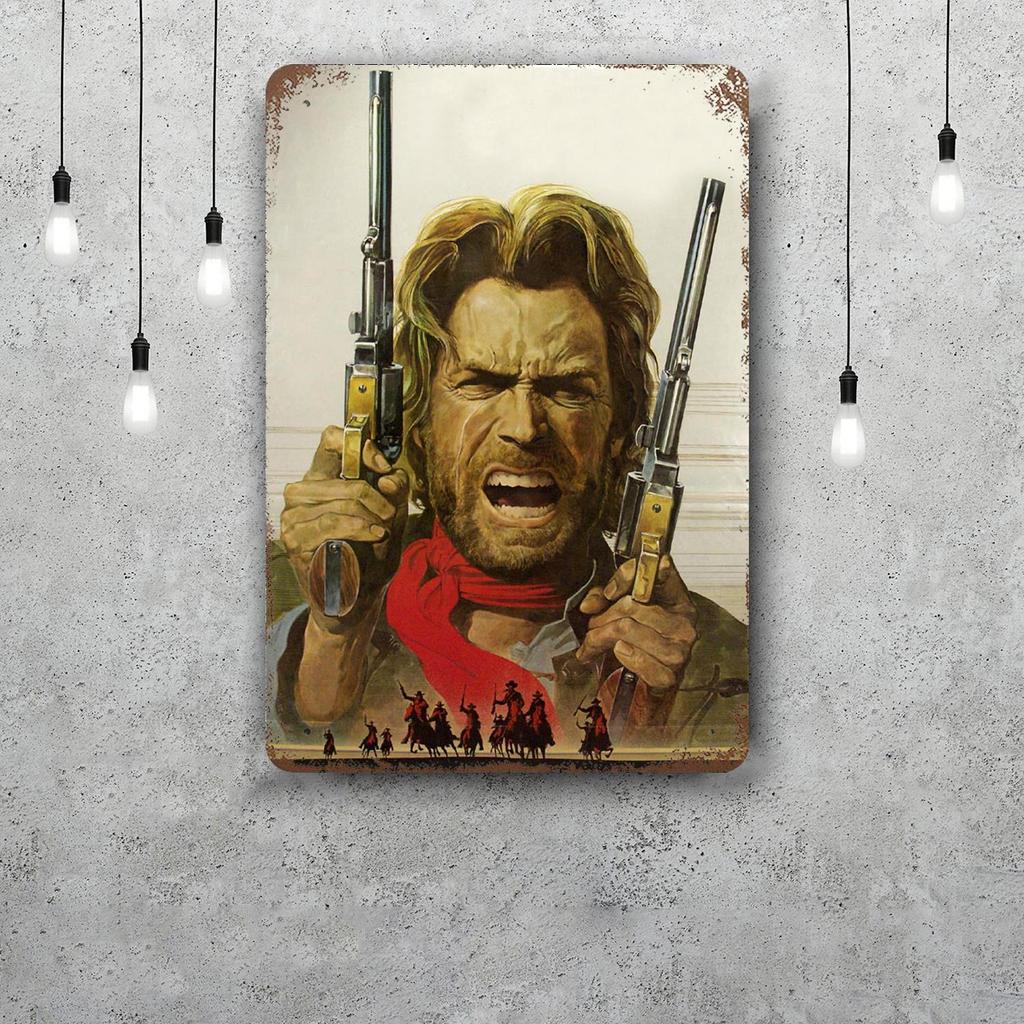 Clint Eastwood Metal Signs wall decor Vintage Tin Signs Captain Metal Poster Decor for Bar Pub Club Wall Decoration