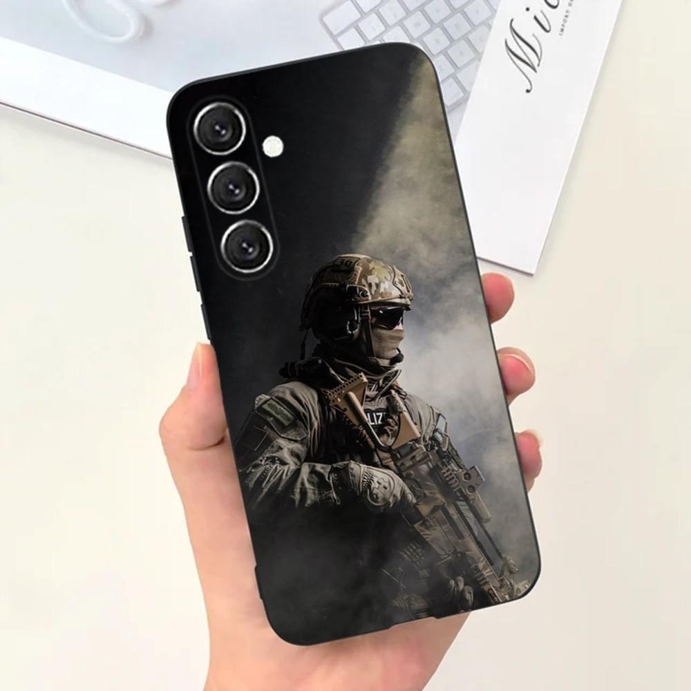 Army special forces Phone Case For Samsung S25,S24,S21,S22,S23,S30,Ultra,S20,Plus,Fe,Lite,Note,10,9,5G Black Cover