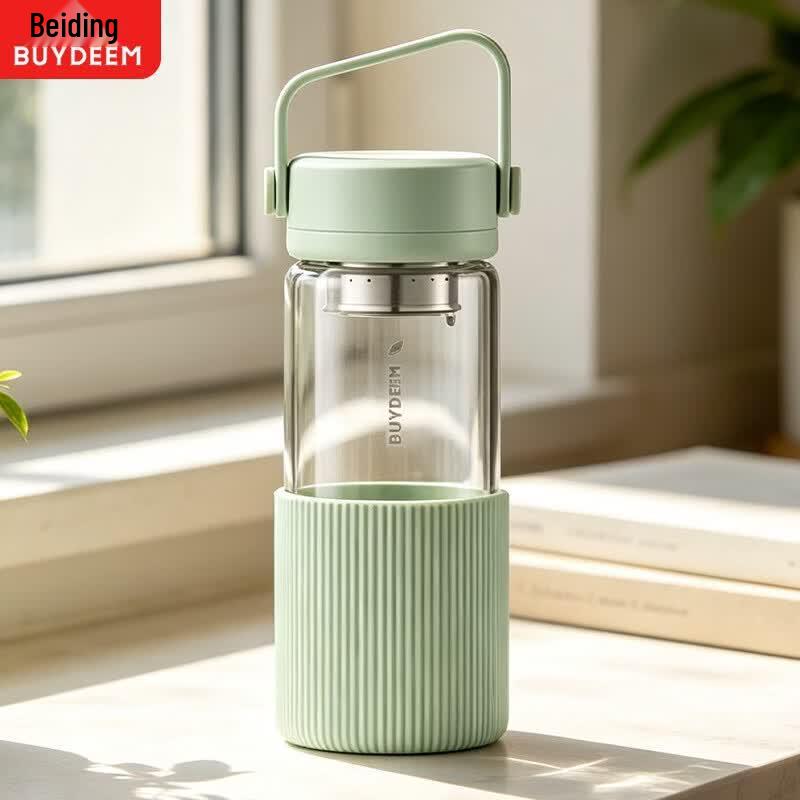 Buydeem Detachable Tea Infuser Glass Bottle