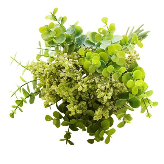 1Bouquet Artificial Vanilla Fruit Eucalyptus Leaves Wedding Party Home Art Decor