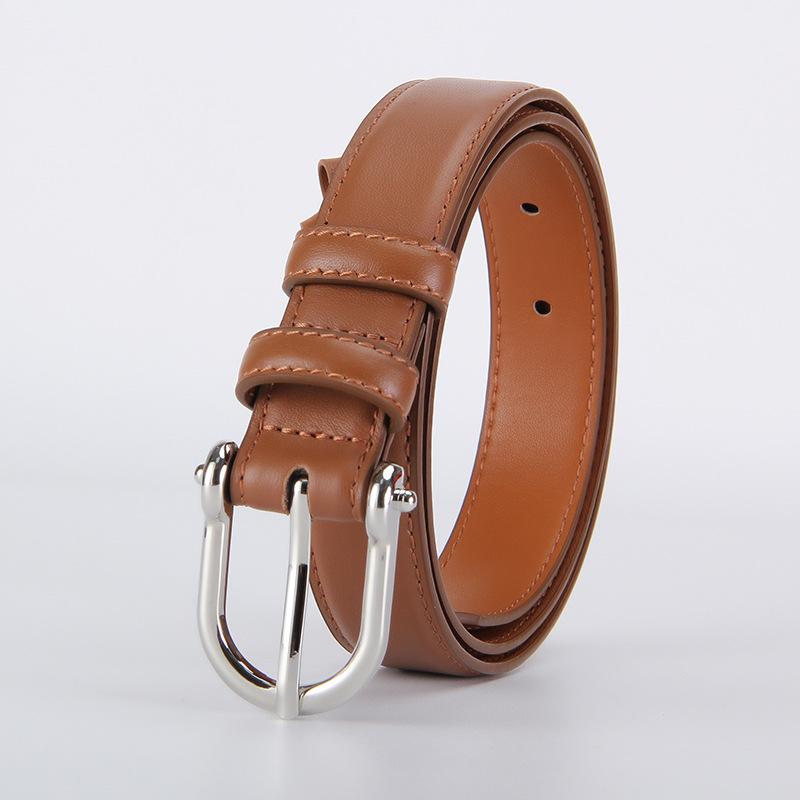 

Mei Mary Belt for women, popular among women, genuine leather women s pants belt, thin and light 100cm коричневий