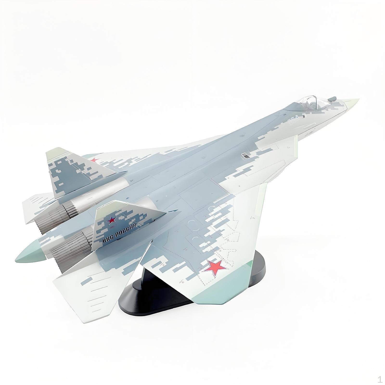 

1/72 Scale -57 Fighter Model Russian Jet Plane with Stand Diecast Aircraft for Office