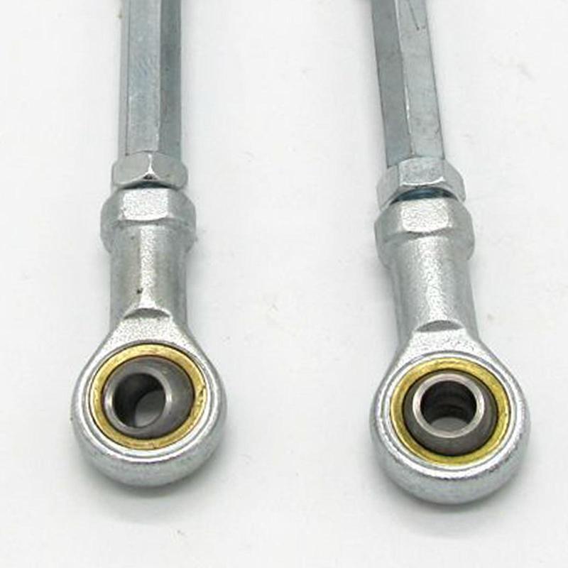 2Pcs Steering Shaft Tie Rods Kit with Hand Tie Rod Ball Joints Steering Suspension M8 for Electric Mini ATV Go Kart Quad