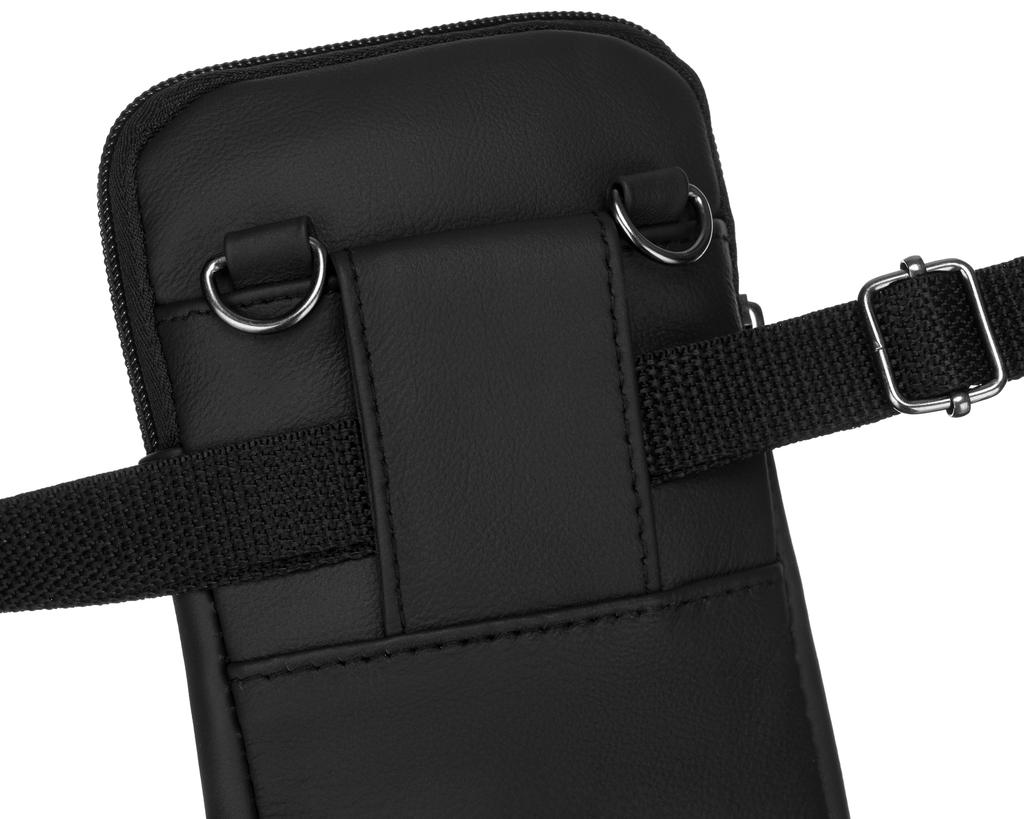 Leder Handtasche Geldbörse DHN-201-CLB-6472 Schwarz