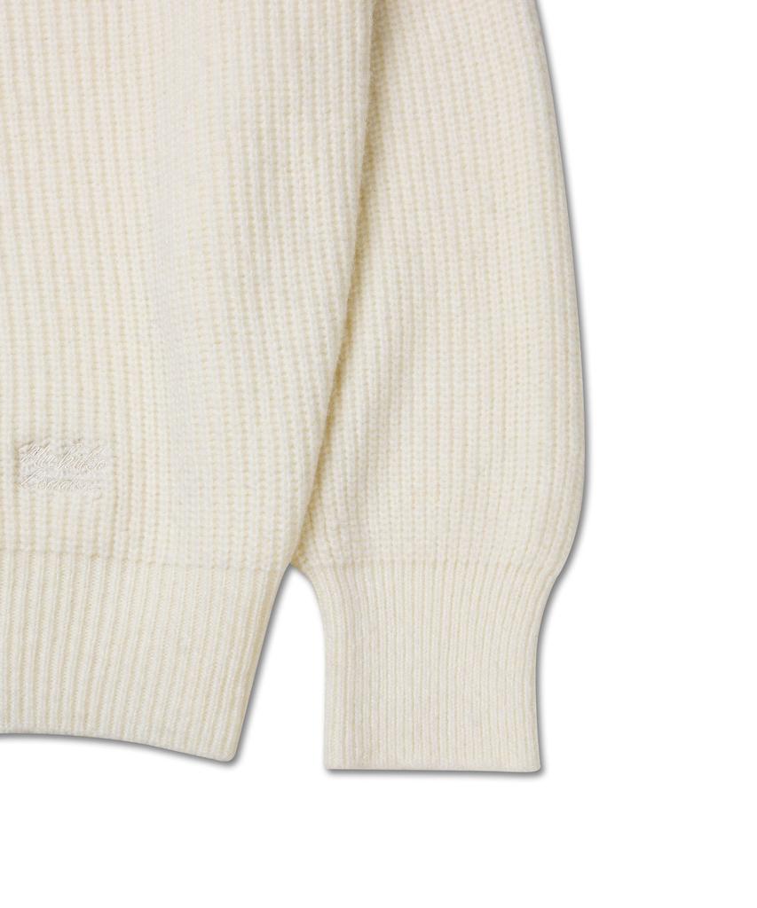 Michikoleondeonkosino Neck Warmer Set Wool Knit Ivory