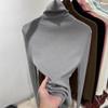 Maglione Dolcevita Lavorato a Maglia Slim-Fit da Donna - Primavera 2025 Top a Collo Alto a Maniche Lunghe Sovrapposto