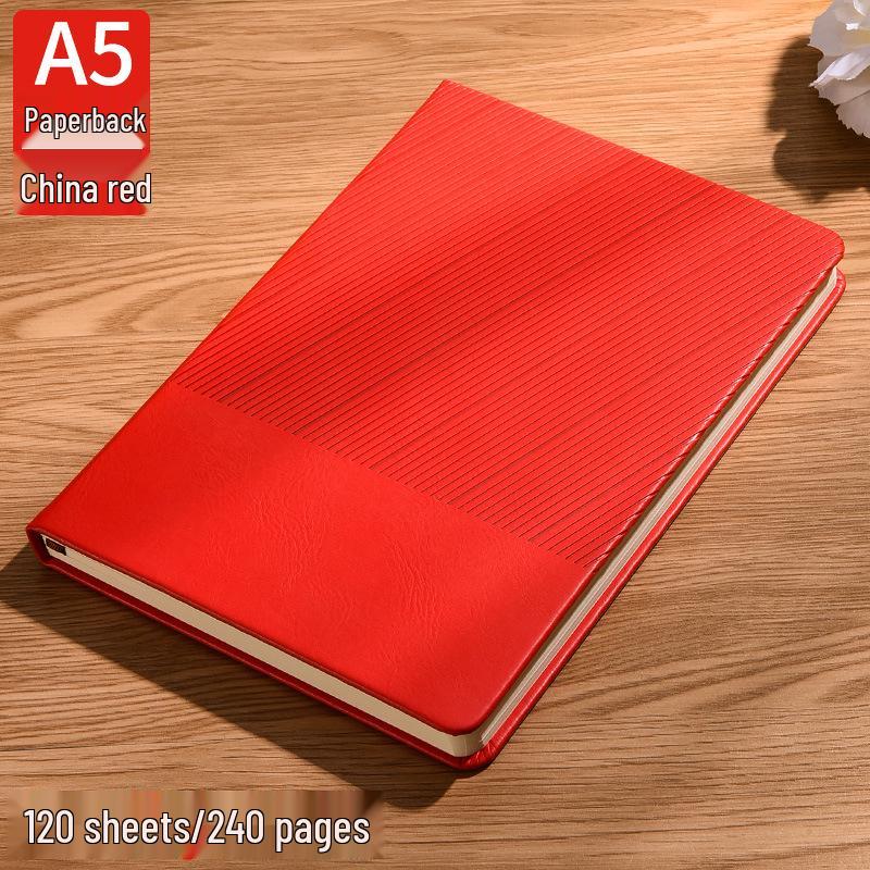 A5 Custom Faux Leather Notebook with Logo and Buckle Closure