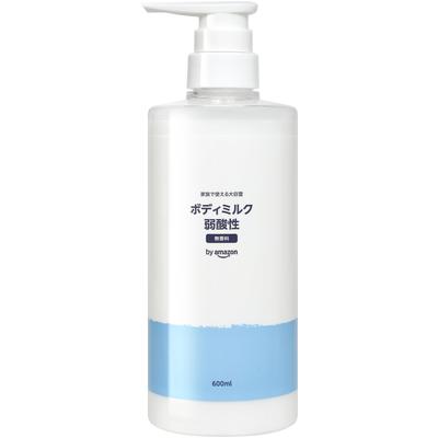 By Amazon Large Capacity Weak Acid Body Milk 600ml Unscented