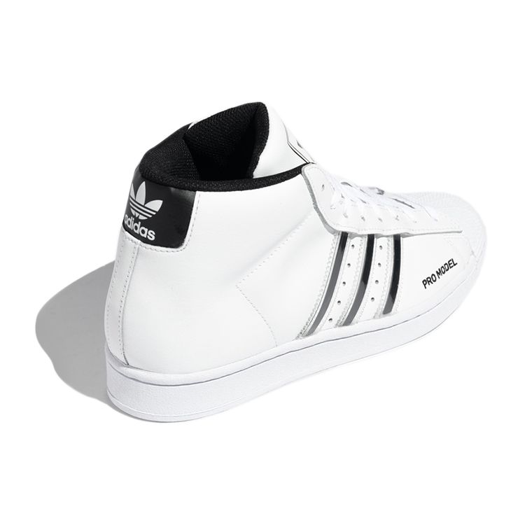 Adidas Pro Model Unisex Lifestyle Sneakers White Black FX7821