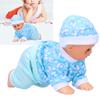 Lifelike Cute Baby Doll Electric Smart Laughing Crawling Doll Simulation Kids Toy(Garon 10in S )