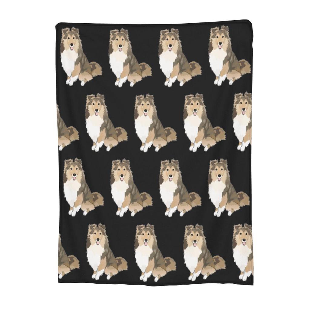 Sheltie Dog Blankets Flannel Sofa Throw Blanket Multifunction for Home Bedroom Travel Throws Bedspread Quilt