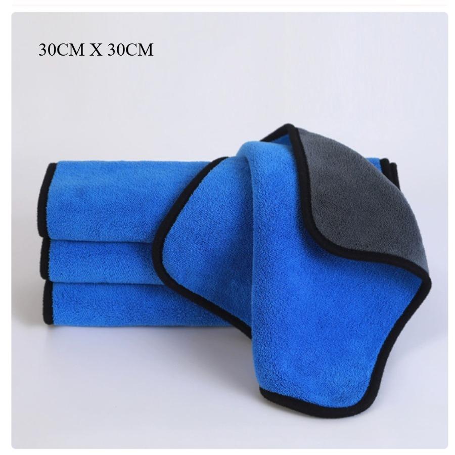 30X30cm 30X60cm Microfiber Car Cleaning Towels Soft Quick Drying for Windows Mirrors Wiping Rags Double Layer Wash Cloth