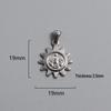 Retro Titanium Steel Cross Necklace Pendant - Stainless Steel DIY Jewelry Accessory, Fade-Resistant