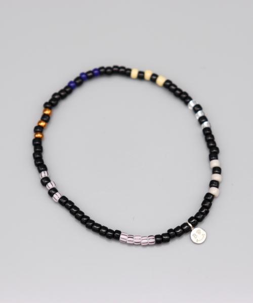Bonbeau Solid And Pattern Color Mix Layered Bracelet Smile Mini Charm Color Mix Layered Bracelet