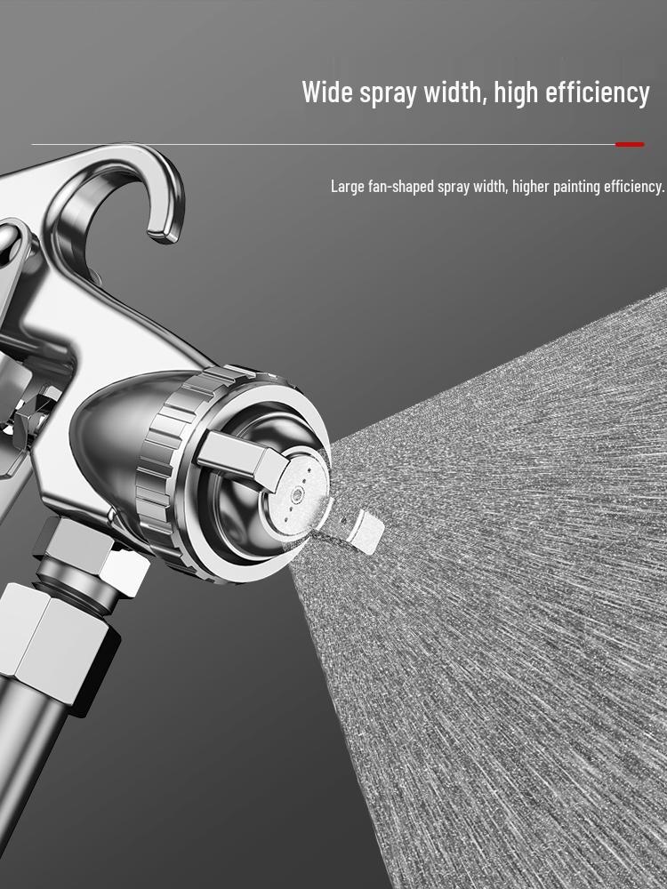Pneumatic High Atomization Stainless Steel Spray Gun for Latex & Small Car Paint