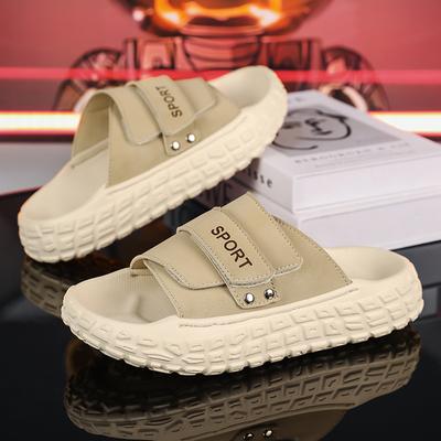 Ciabatte Sportive da Uomo Khaki alla Moda Sandali Firmati da Uomo Ciabatte con Zeppa Antiscivolo per Uomo Ciabatte Casual Estive pantuflas hombre