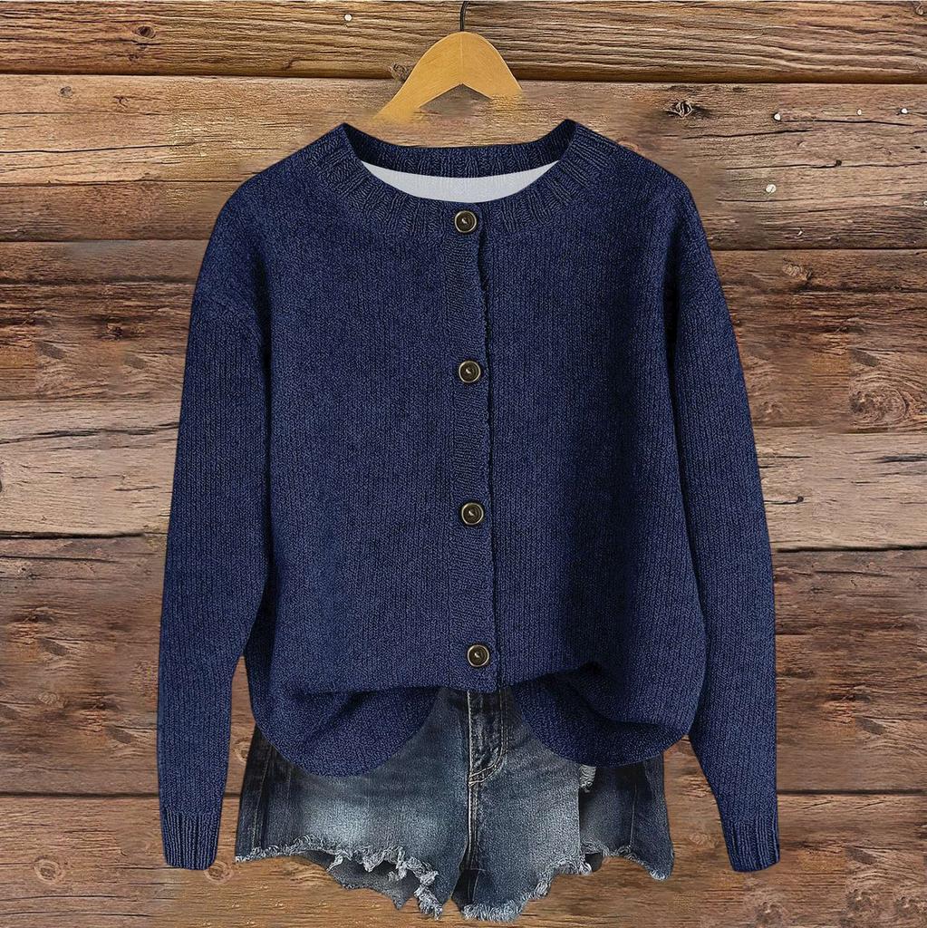 Women's Vintage Knit Button Cardigan Jacket